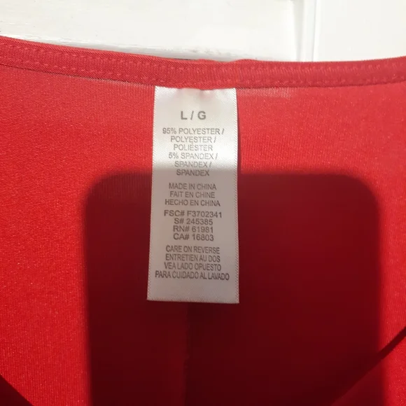 Red Ruffled Dress - Picture 3 of 5